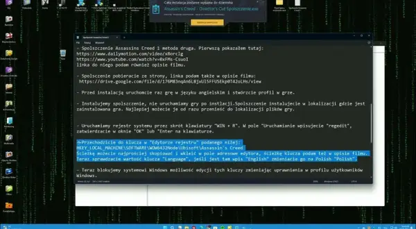 Spolszczenie Assassin's Creed 1: Jak bez problemu przetłumaczyć kultową grę