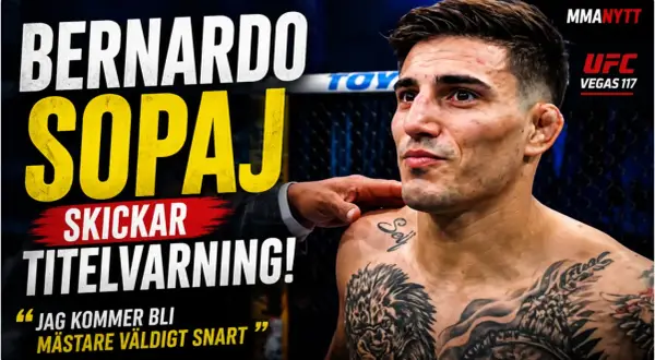 Bernardo Sopaj skickar en titelvarning! Han är redo att bli mästare snart.