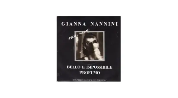 Copertina di Gianna Nannini con la scritta "Bello e impossibile profumo".