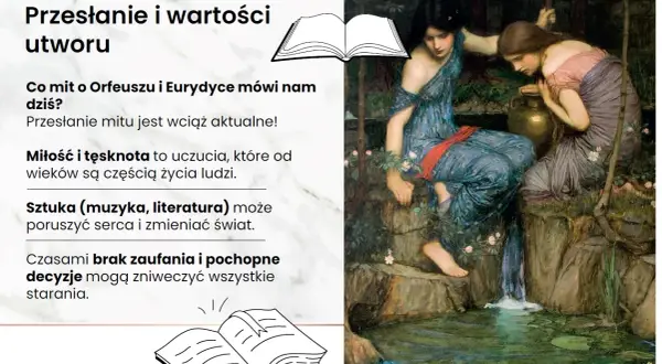 Mit o Orfeuszu i Eurydyce przypomina o sile miłości, tęsknoty i sztuki, a także o konsekwencjach braku zaufania.
