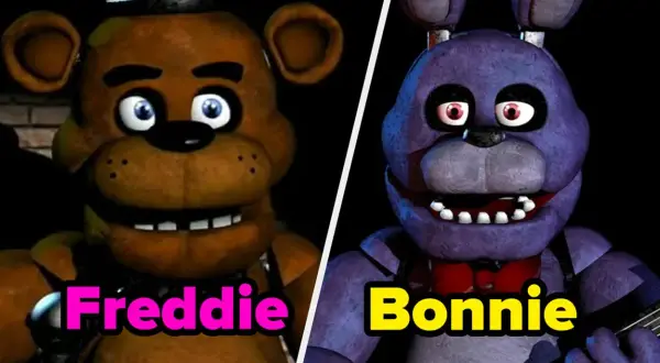 Freddy i Bonnie z FNaF, gotowi do występu. Którym animatronikiem jesteś z FNaF?