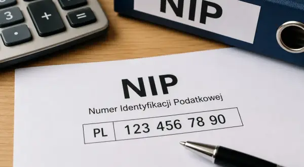 Na dokumencie widnieje numer NIP. Ile cyfr ma NIP? Ten przykład pokazuje 10 cyfr.