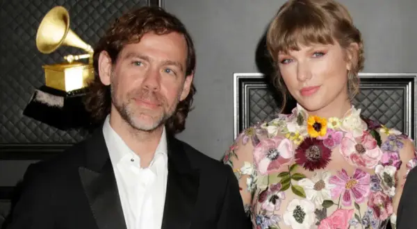 Aaron Dessner and Taylor Swift at the Grammys. Their collaboration on her songs has earned critical acclaim.