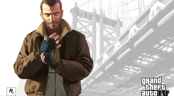 Niko Bellic z GTA IV, gotowy na polskie przygody. Spolszczenie gry ułatwi Ci zanurzenie się w historii.