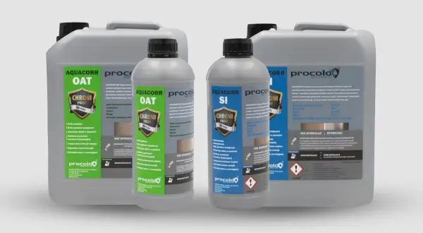 Inhibitor korozji do instalacji co. Produkty Aquacorr chronią metale przed rdzą, zapewniając wydajność i długowieczność systemu.