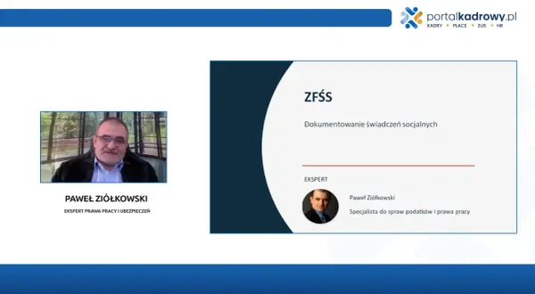 Paweł Ziółkowski, ekspert prawa pracy, omawia dokumentowanie świadczeń socjalnych w ramach ZFŚS.