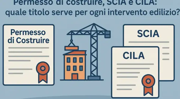Permesso di costruire, SCIA, CILA: la guida ai titoli edilizi. Il testo unico edilizia semplifica le procedure.
