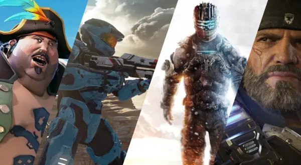 Piracki kapitan, kosmiczny żołnierz, przerażający cyborg i brodaty wojownik. Idealne do gry na dwa pady Xbox.