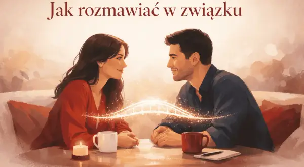 Para rozmawia przy świecach, budując most porozumienia. Klucz do udanego związku to otwarta komunikacja.