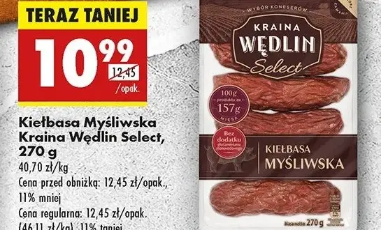 Kiełbasa myśliwska Kraina Wędlin: Czy to hit z Biedronki? Recenzja