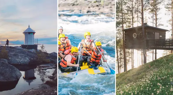 En fyr vid havet, forsränning och ett trädkoja. Upptäck nya utflyktsmål i Umeå med äventyr och avkoppling.
