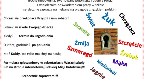 Nauka polskiego dla dzieci: przygoda z językiem polskim przez dziurkę od klucza. Zaprasza polonistka z pasją.