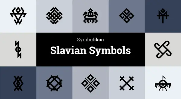 Kolekcja symboli, które mogą być inspiracją dla słowiańskich tatuaży. Geometryczne wzory o głębokim znaczeniu.