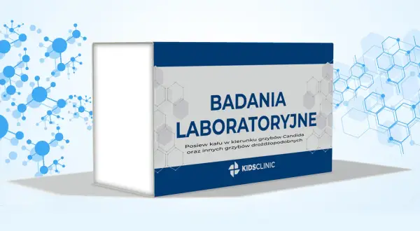 Badania laboratoryjne posiewu kału w kierunku grzybów Candida, pomocne w diagnostyce kandydozy.