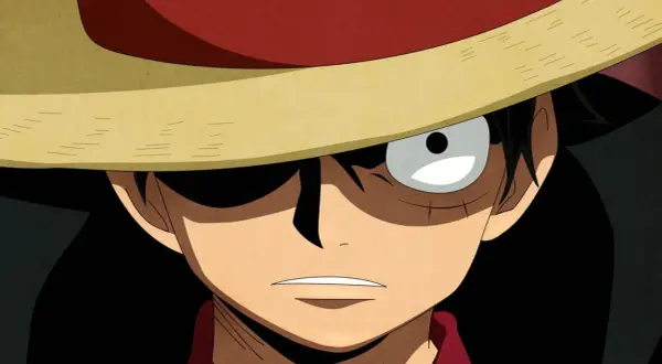 Luffy mit seinem Strohhut, bereit für neue Abenteuer und die Jagd nach den One Piece Kopfgeldern.