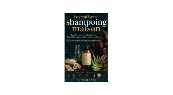 Le grand livre du shampoing maison : guide complet pour fabriquer vos shampoings maison, science, recettes et astuces pour tous types de cheveux.