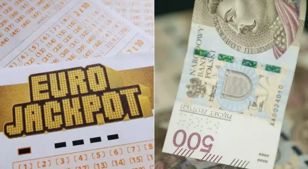 Kupon Eurojackpot i banknot 500 zł.