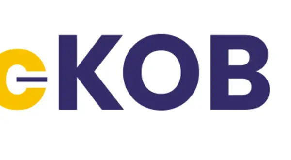Logo eKOB. To jest książka obiektu budowlanego, która zawiera informacje o budynkach.