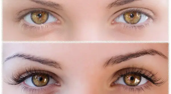 Prima e dopo: ciglia naturali e ciglia con extension. Scopri come pettinare le extension ciglia per un look impeccabile.