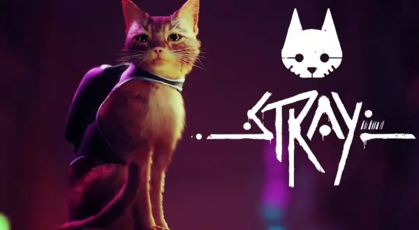 Rudy kot w plecaku, bohater gry Stray, czeka na przygodę. Ile godzin minie, zanim odkryje tajemnice cyberpunku?