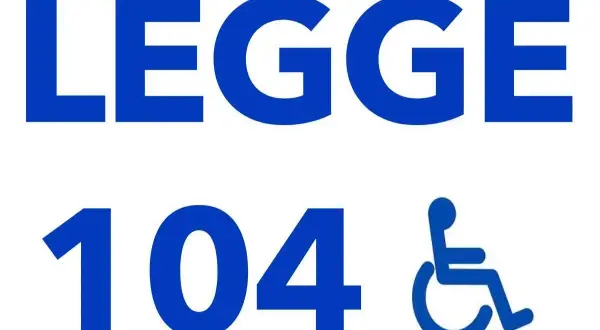 Legge 104: agevolazioni per passaggio di proprietà auto e detraibile. Simbolo disabilità.