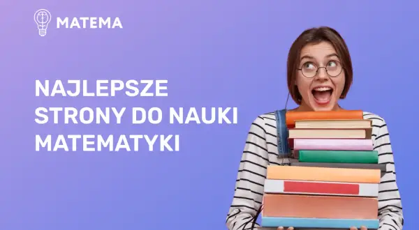 Dziewczyna z radością trzyma stos książek, szukając najlepszych programów do nauki matematyki.