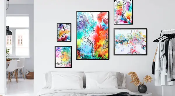Wandbilder fürs Schlafzimmer: Beruhigende Kunst für entspannte Nächte