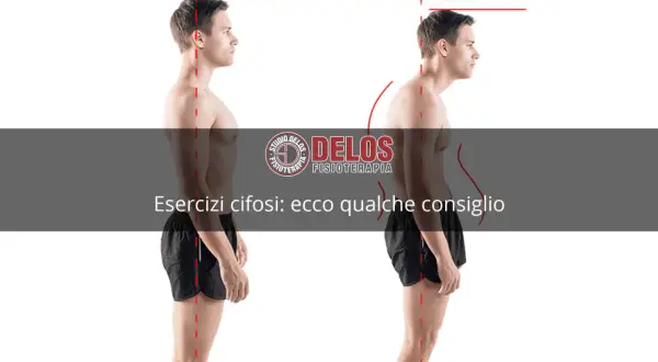 Uomo con postura corretta e uno con cifosi lombare. Esercizi per migliorare la postura.