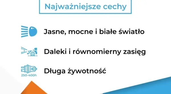 Najlepsze żarówki H7: jasne, mocne światło, daleki zasięg i długa żywotność (250-400h).