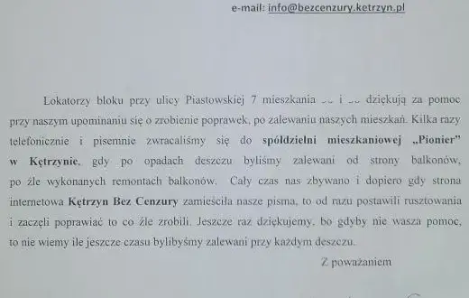 Jak napisać pismo do spółdzielni ws. grzyba? Wzór i instrukcja