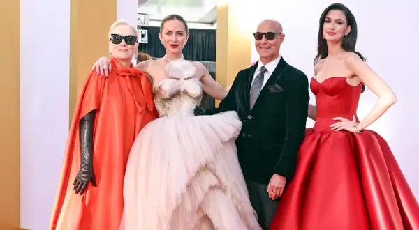 Meryl Streep, Emily Blunt, Stanley Tucci i Anne Hathaway na premierze "Diabeł ubiera się u Prady 2".