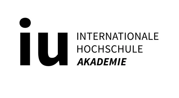 Logo der IU Internationale Hochschule. Die IU ist eine private Hochschule, die zukunftsorientierte Studiengänge anbietet.