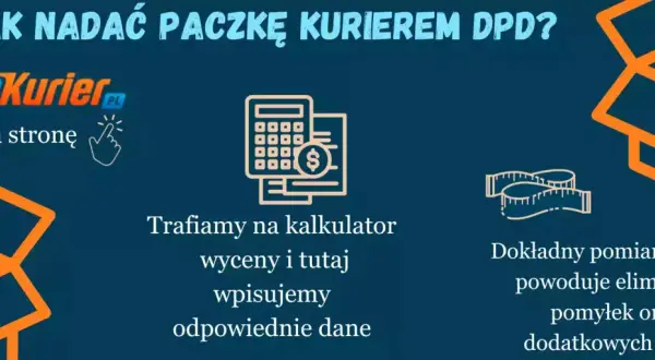 Jak nadać paczkę kurierem DPD? Wejdź na stronę AlleKurier, użyj kalkulatora wyceny i podaj dane. Dokładny pomiar paczki eliminuje pomyłki i dodatkowe opłaty przy dpd zwroty.