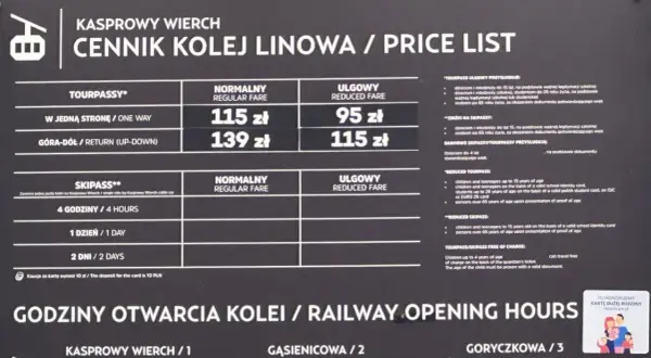 Kasprowy Wierch: Kolejka, ceny biletów, godziny Twój przewodnik!