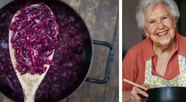 Omas klassisches Rotkohl Rezept: Ein Löffel voller lila Glück, zubereitet mit Liebe.