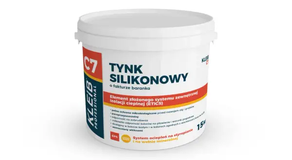 Pęcherze na tynku silikonowym to problem, którego unikniesz z tym produktem. Tynk silikonowy KL EIB C7 zapewnia ochronę i trwałość.