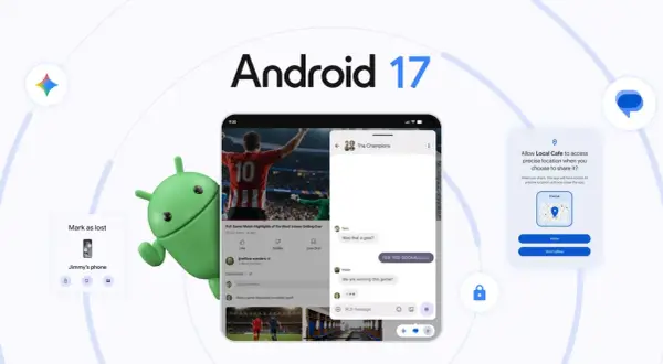 Noticias Android 17: el robot verde muestra funciones como marcar un teléfono como perdido y compartir ubicación precisa.