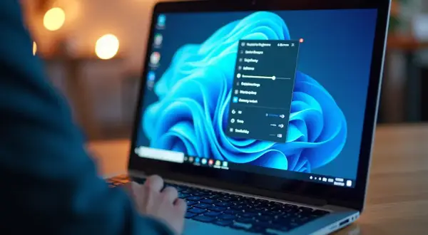 Ustawienia jasności ekranu laptopa. Jak rozjaśnić ekran w laptopie? Suwak jasności jest widoczny na panelu.