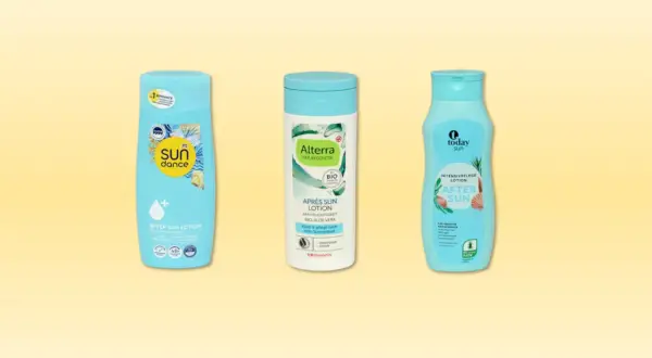 Drei After Sun Lotionen: Sundance, Alterra und Today. Sie kühlen und pflegen die Haut nach dem Sonnenbad. Wie oft After Sun auftragen? Nach Bedarf, um die Haut feucht zu halten.