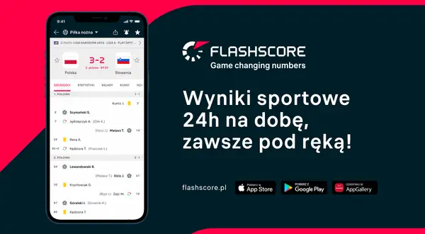 Wyniki meczu Polska-Słowenia 3-2 na żywo w aplikacji Flashscore. Zawsze pod ręką, 24h na dobę!