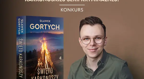 Sławek Gortych i jego nowa książka "Święto Karkonoszy" z bestsellerowej serii kryminalnej.