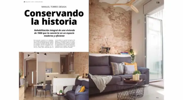 Rehabilitación integral de una vivienda de 1900, transformándola en un espacio moderno y eficiente, conservando su historia.
