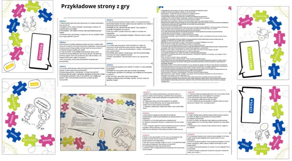 Zasady pracy w grupie dla dzieci: gra planszowa z zadaniami do rozmowy o szkole, rodzinie i przyjaciołach.