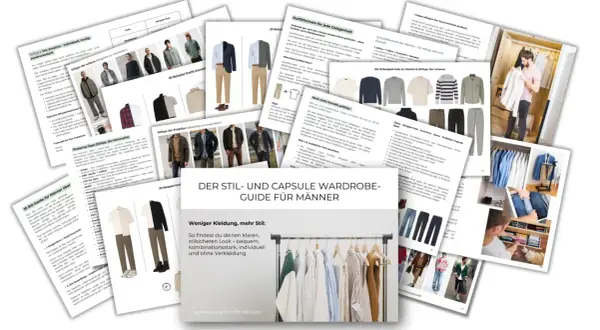 Der Stil- und Capsule Wardrobe Guide für Männer zeigt, wie man mit wenigen Teilen einen individuellen Look kreiert.