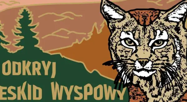Ryś czujnie spogląda na lasy Beskidu Wyspowego, zapraszając do odkrycia tego pięknego miasta i jego okolic.