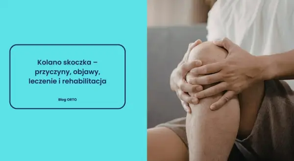 Osoba trzymająca się za bolące kolano.
