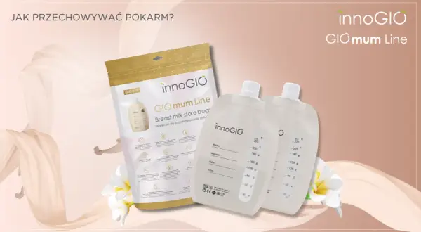 Woreczki do przechowywania pokarmu innoGIO. Zobacz, ile odciągniętego mleka zmieści się w lodówce.