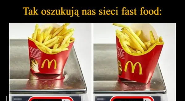 Ile ważą frytki z McDonald's? Zaskakujące informacje o gramaturze