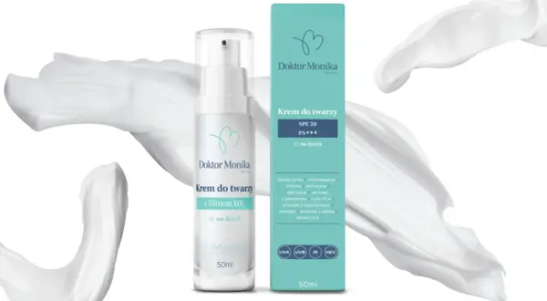 Krem do twarzy z filtrem UV SPF 30 PA++++ Doktor Monika. Czy kremy z filtrem są szkodliwe? Ten produkt chroni przed UVA, UVB, IR i HEV.