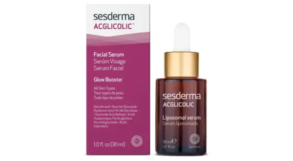 Serum facial Sesderma ACGLICOLIC con ácido glicólico para potenciar el brillo. Descubre cómo usarlo para una piel radiante.